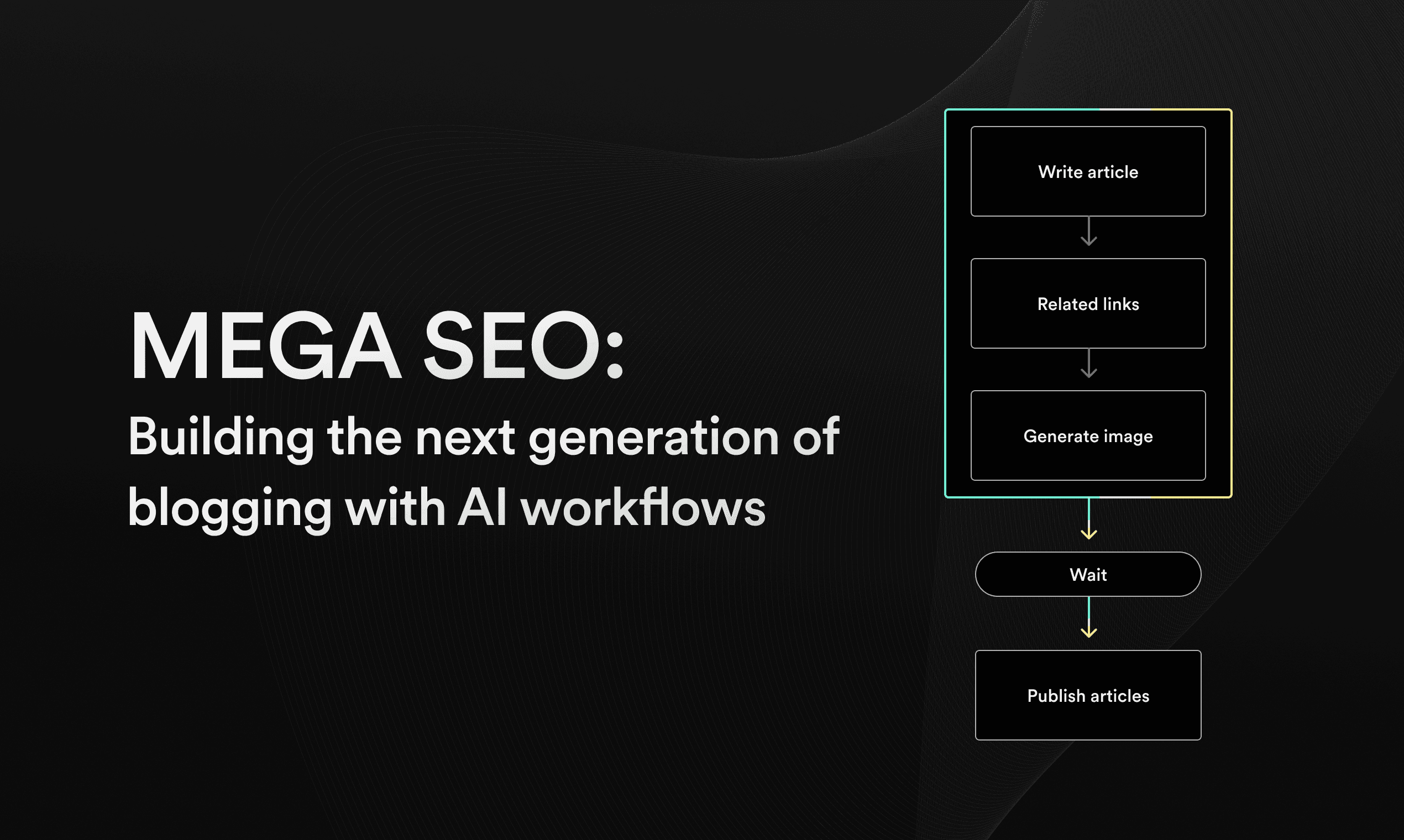 MEGA SEO: Building the next generation of blogging with AI workflows
